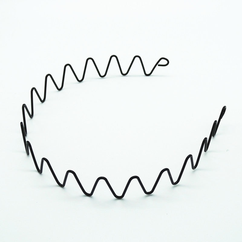 Iron black bottom wave spiral sports head hoop head buckle bath fine