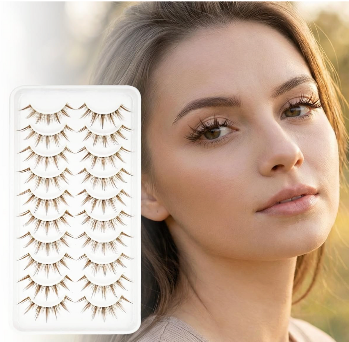 Fluffy Natural Faux Mink Lashes (10 Pair)