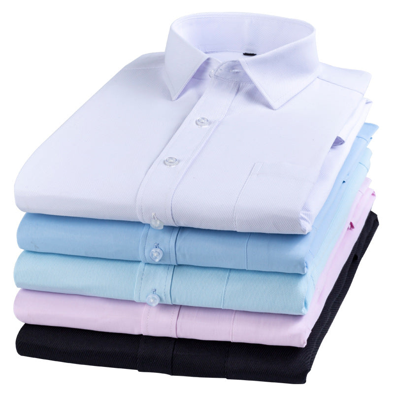 Spring and Summer New Striped Long-Sleeved Shirts for Men, Business Casual