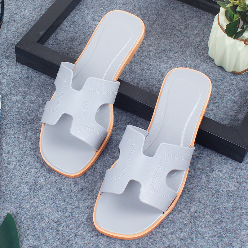 Slippers for Women Summer Outer Wear K-Style Ins Popular Shrimp Skin
