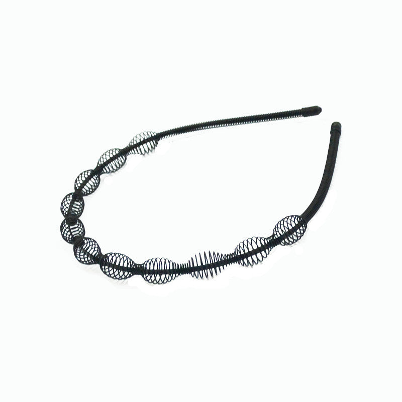 Iron black bottom wave spiral sports head hoop head buckle bath fine