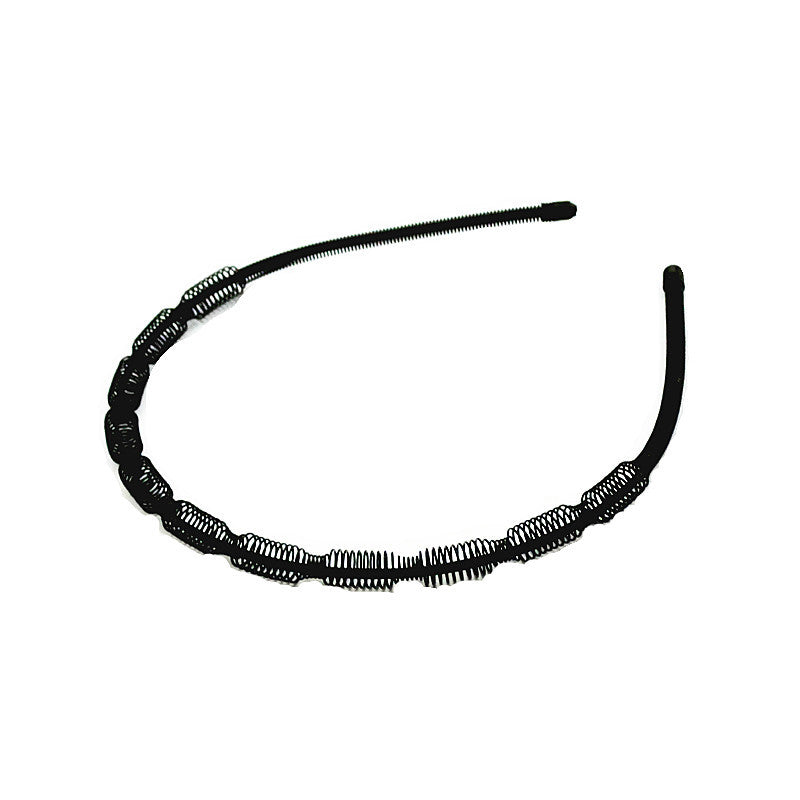 Iron black bottom wave spiral sports head hoop head buckle bath fine