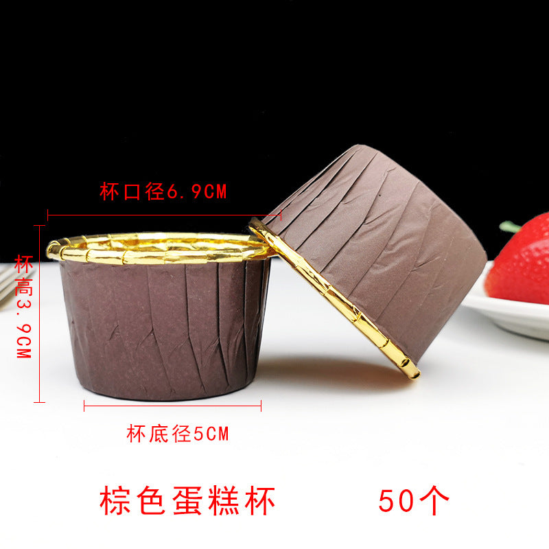 Large Maffin Cup Roll-up Cupcake Cups Golden Silver Cake Cups Maffin