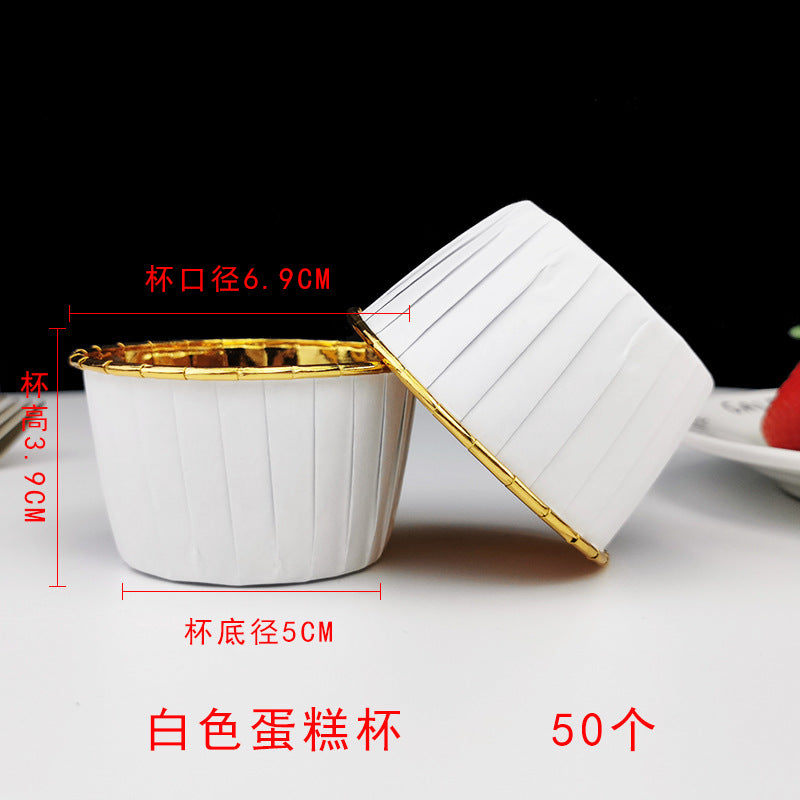 Large Maffin Cup Roll-up Cupcake Cups Golden Silver Cake Cups Maffin