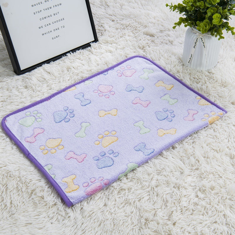 pet blanket mat cat and dog flannel blanket autumn and winter warm blanket