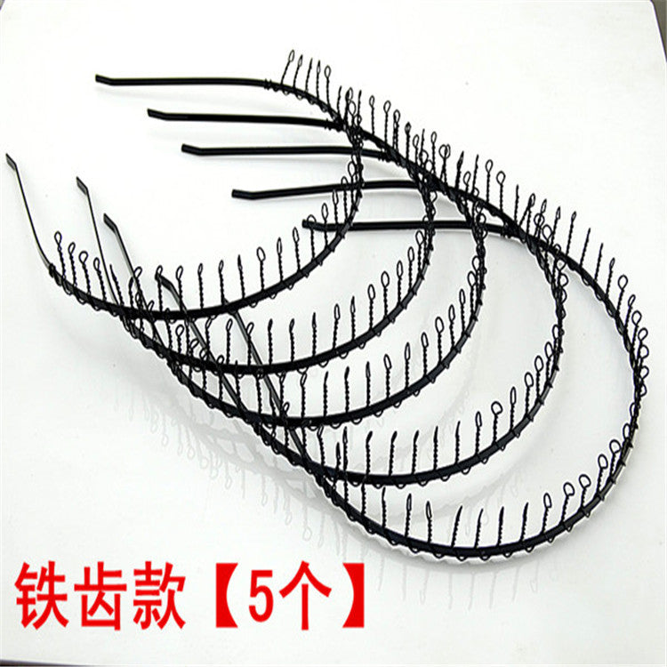 Iron black bottom wave spiral sports head hoop head buckle bath fine