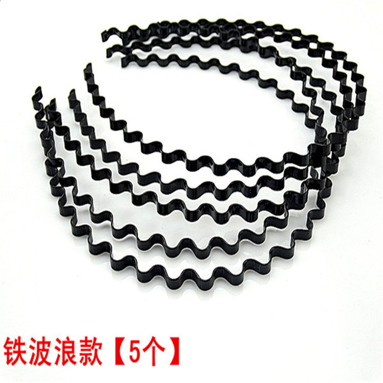 Iron black bottom wave spiral sports head hoop head buckle bath fine
