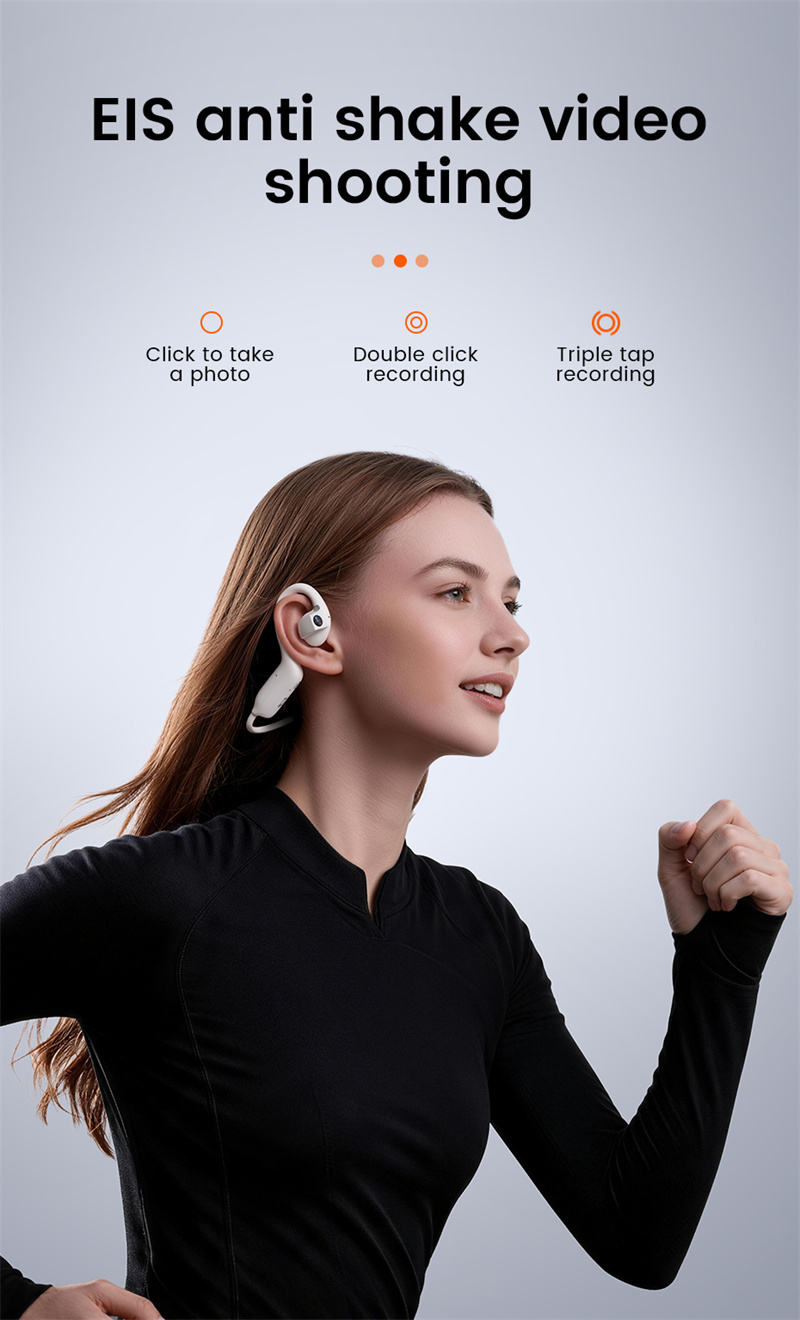 E12 AI Smart Earbuds With 8MP Inbuilt Camera