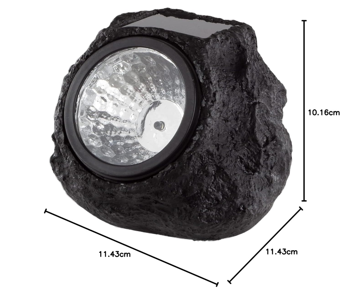 Solar-Powered Motion Sensor Rock Lamp