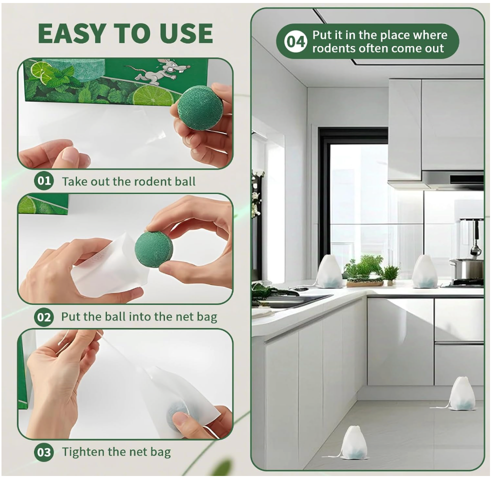 Mouse Repellent Balls (10 Pcs)