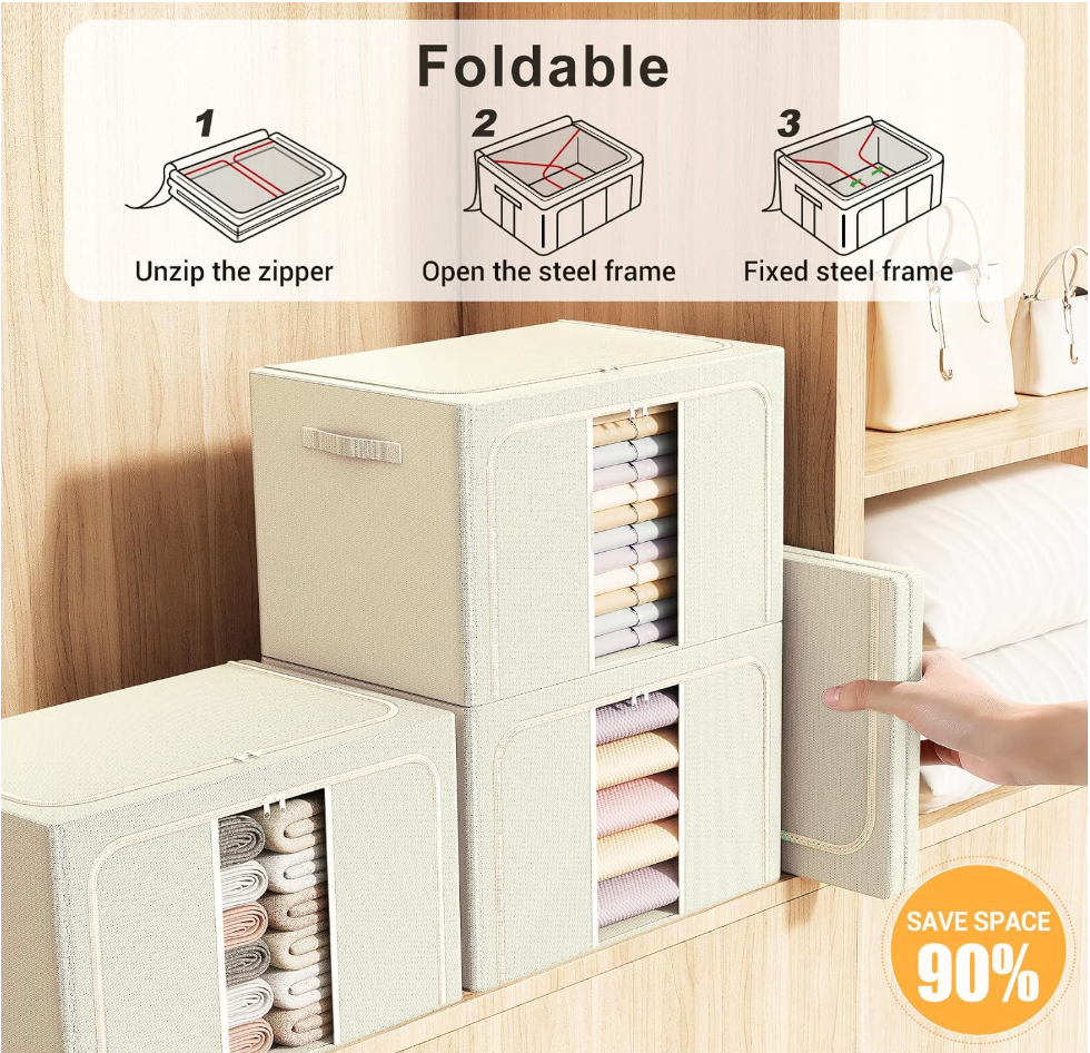 Foldable Closet Organizer Storage Box