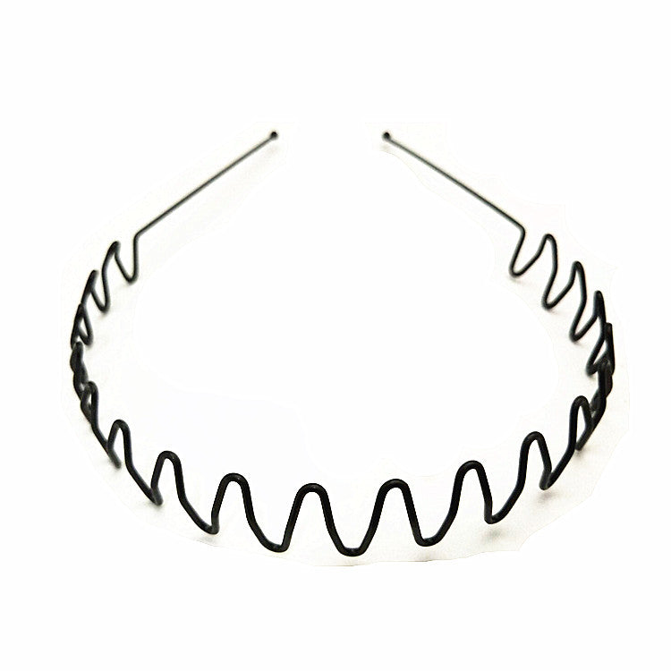 Iron black bottom wave spiral sports head hoop head buckle bath fine