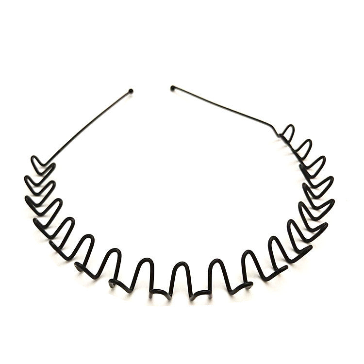 Iron black bottom wave spiral sports head hoop head buckle bath fine
