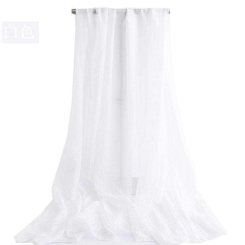 Candy Summer New Sun Protection Shawl Chiffon Imitation Silk Scarf Seaside