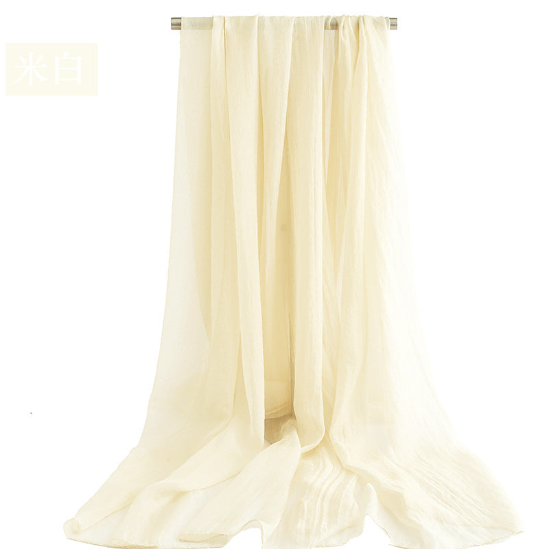 Candy Summer New Sun Protection Shawl Chiffon Imitation Silk Scarf Seaside