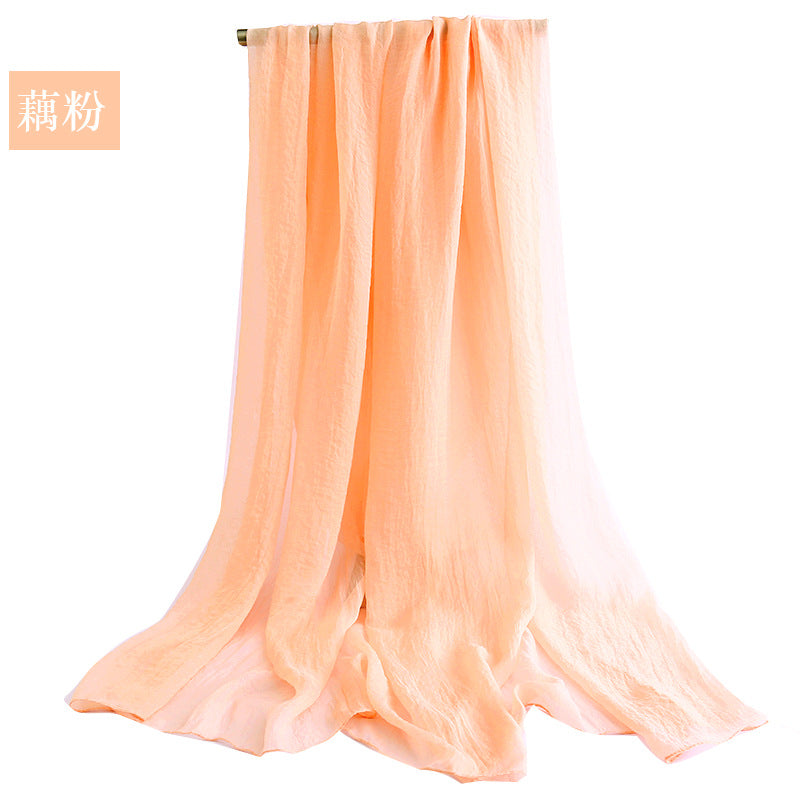 Candy Summer New Sun Protection Shawl Chiffon Imitation Silk Scarf Seaside
