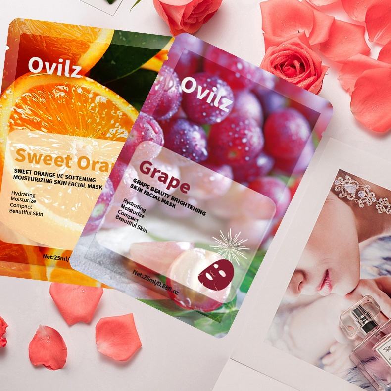 Fruit-Infused Hydrating Facial Sheet Mask (Pack of 5)