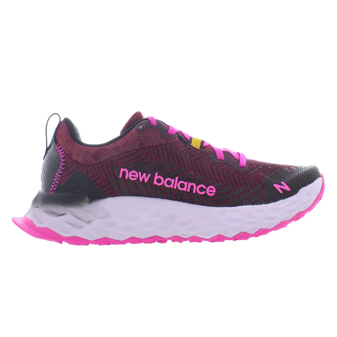 New Balance Fresh Foam Hierro V6 Womens Shoes Color: Garnet/Pink Glo 100%