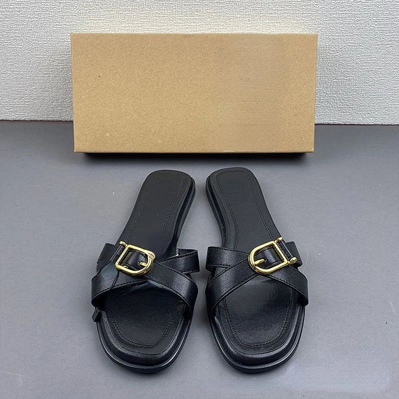 Muti Color Design Sandalias Mujer Women Pour Femmes Flat Sandals for Ladies