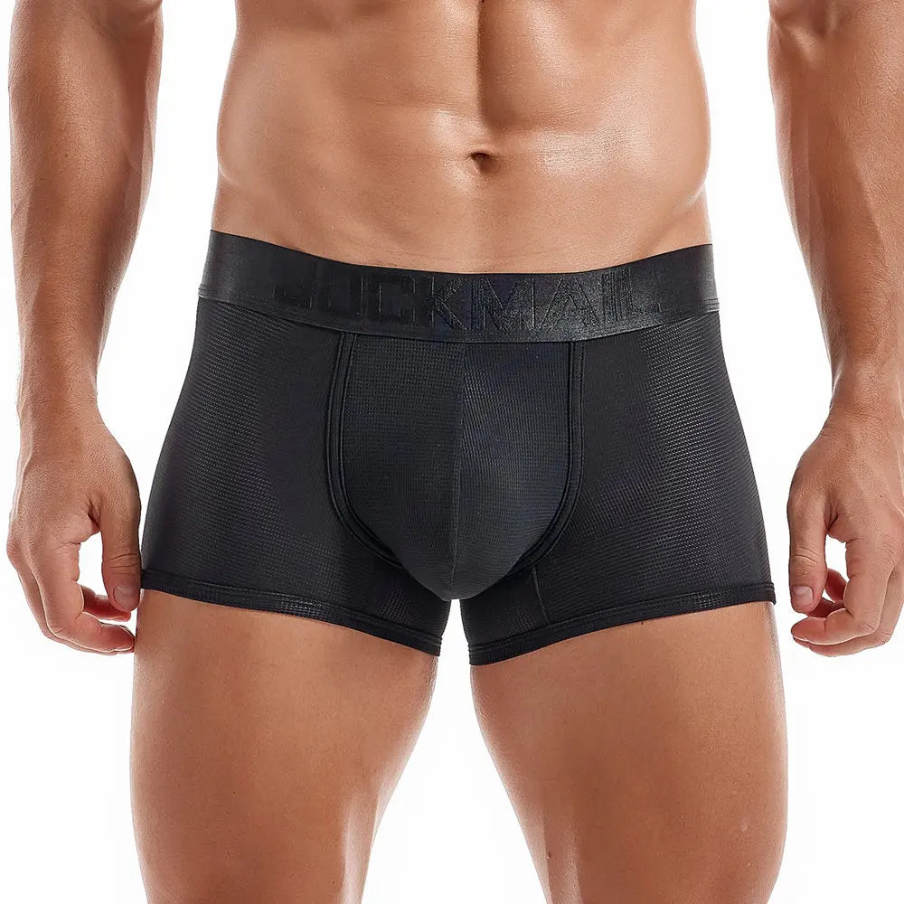 Pack of 3 Black Blue Pink JOCKMAIL Semi-transparent Mesh Fabric Breathable