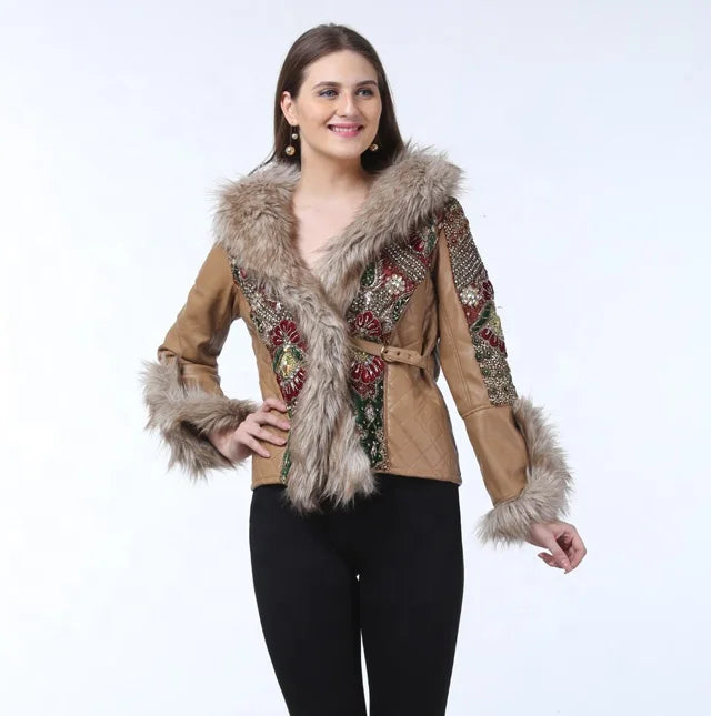 Unique Designer Ethnic Style Women's Winter Outdoor Party Wear Breathable