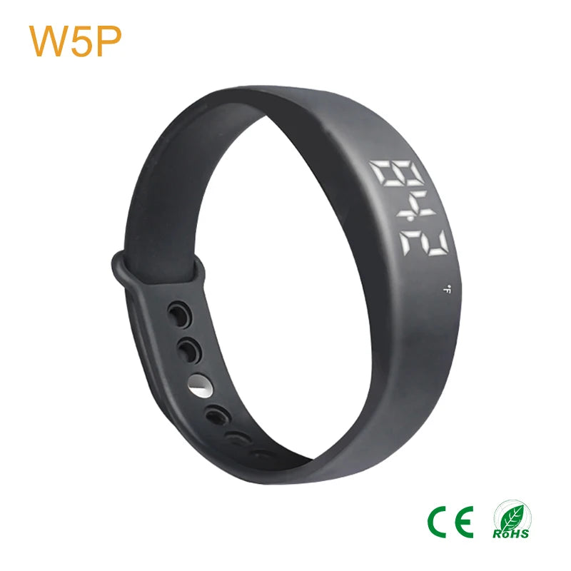 CE RoHS Waterpoof Silicone Vibration Alarms Smart Bracelet Band Fitness