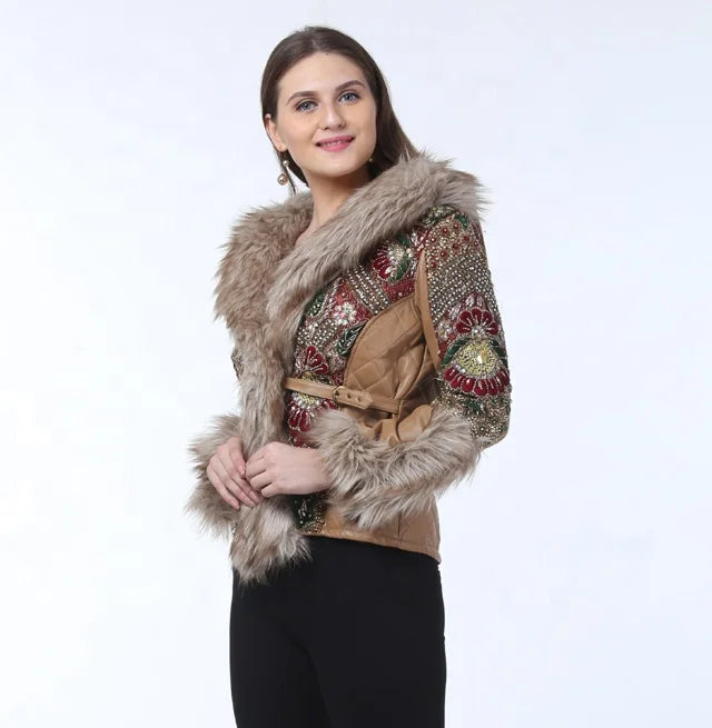 Unique Designer Ethnic Style Women's Winter Outdoor Party Wear Breathable
