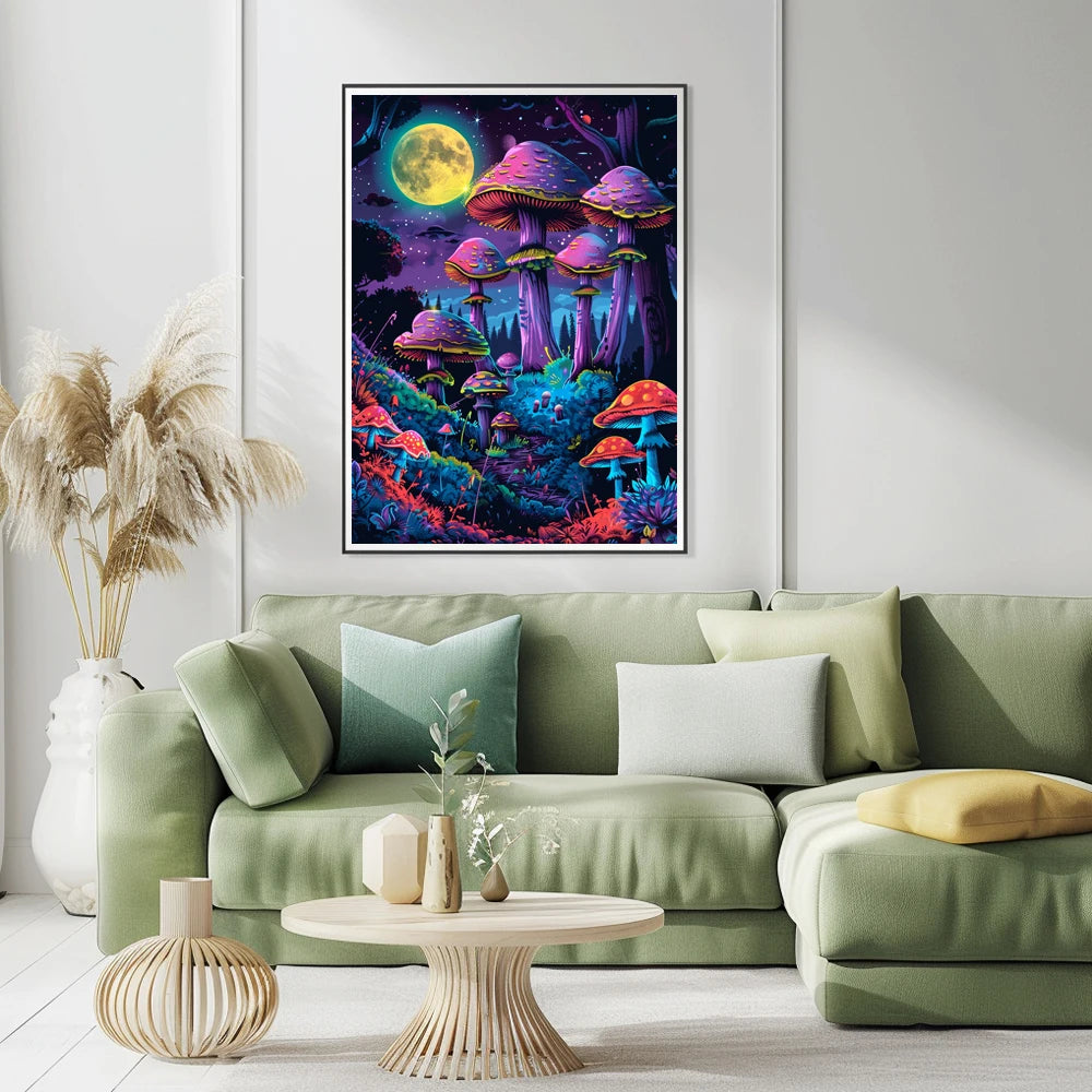COOLEVE Classic Easy 5D Printed Acrylic Diamond Painting 40x50cm Round