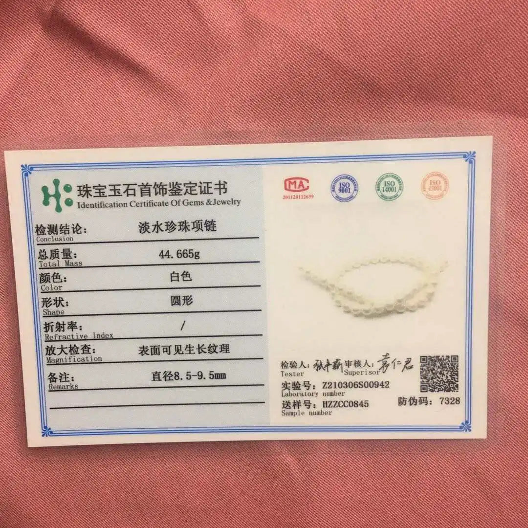 Factory Price AA 7-8mm Button Round Natural Freshwater Pearl Jewelry Set