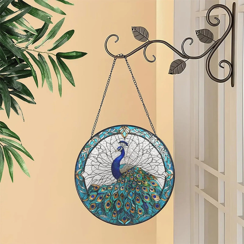 Stingray with Flat Glass Body Suncatcher Ocean Floor