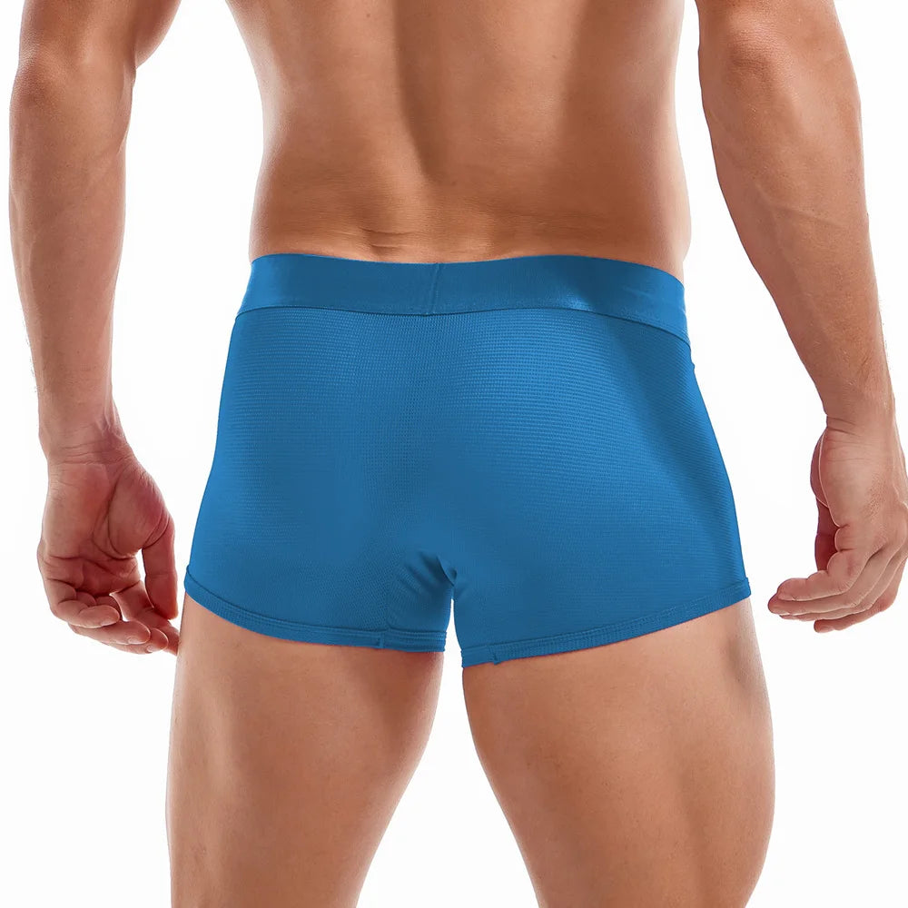 Pack of 3 Black Blue Pink JOCKMAIL Semi-transparent Mesh Fabric Breathable