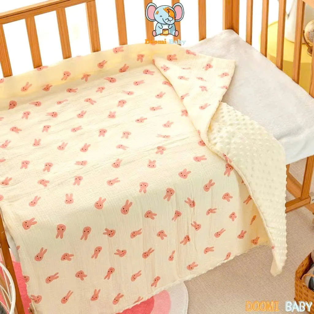 Baby Towel 0-12 Months Muslin Cotton 70x140cm Ultra Soft Double Layer