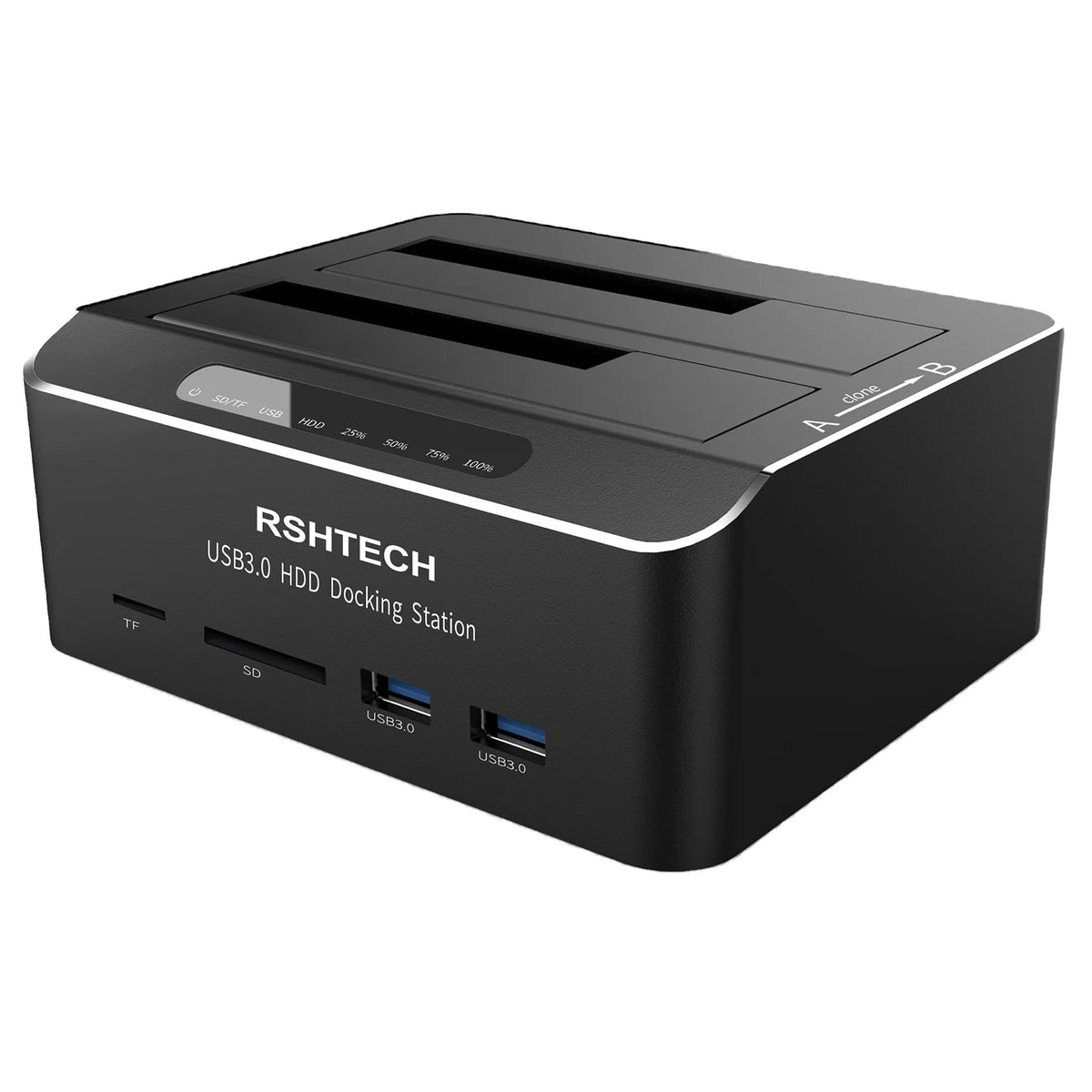 RSHTECH Docking Station HDD with SD/TF Card Reader 16TB USB 3.0 HDD