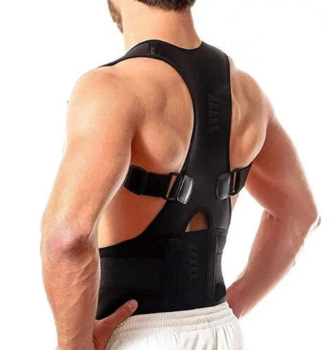 Male Female Adjustable Magnetic Posture Corrector Corset Back Brace Back