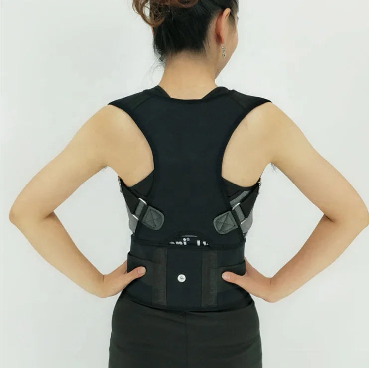 Male Female Adjustable Magnetic Posture Corrector Corset Back Brace Back