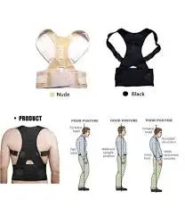 Male Female Adjustable Magnetic Posture Corrector Corset Back Brace Back