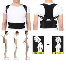 Male Female Adjustable Magnetic Posture Corrector Corset Back Brace Back