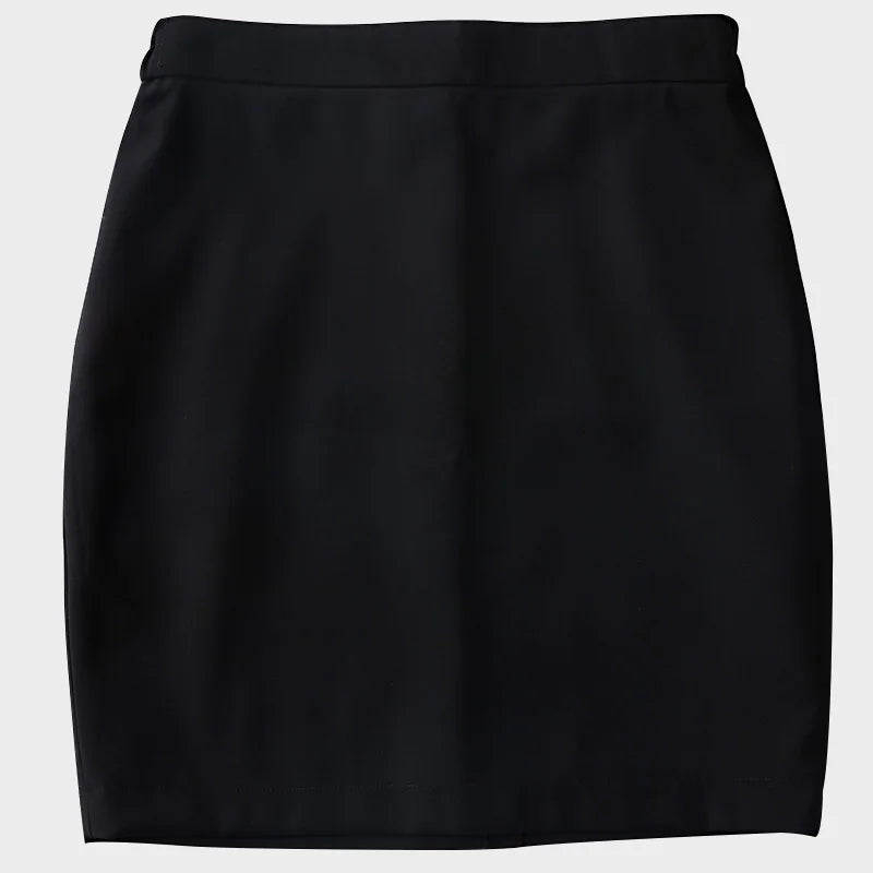 Casual Zip-Decorated Summer Office Uniforms for Women Short Formal Work