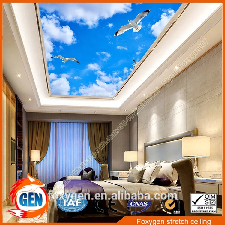 Fashional Design Decorative Film Price Panel PVC Stretch Ceiling
