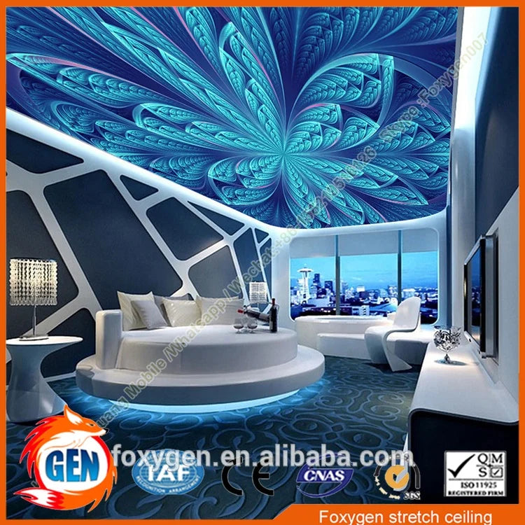 Fashional Design Decorative Film Price Panel PVC Stretch Ceiling
