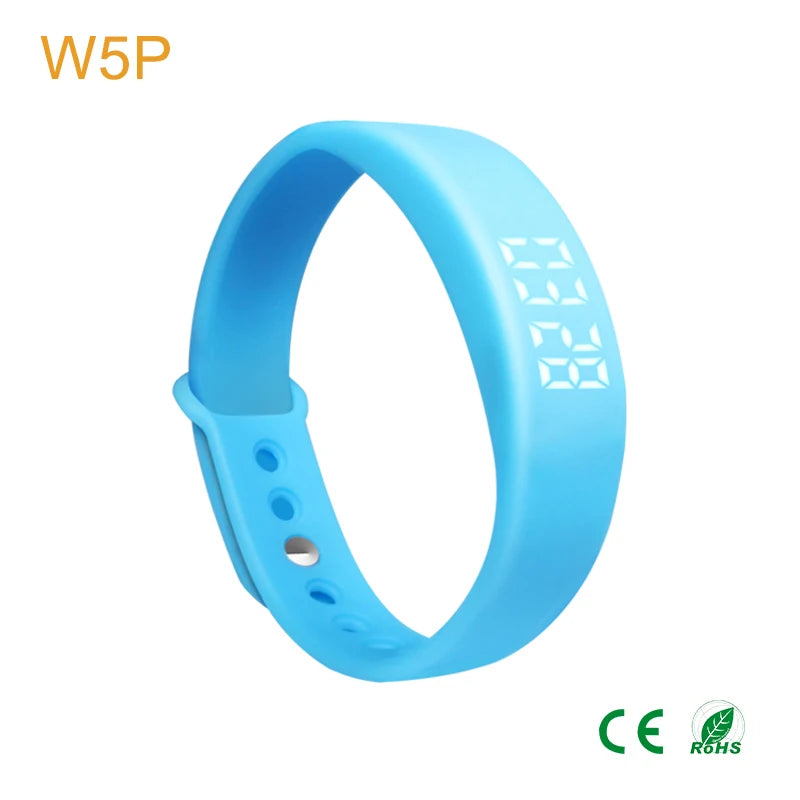 CE RoHS Waterpoof Silicone Vibration Alarms Smart Bracelet Band Fitness