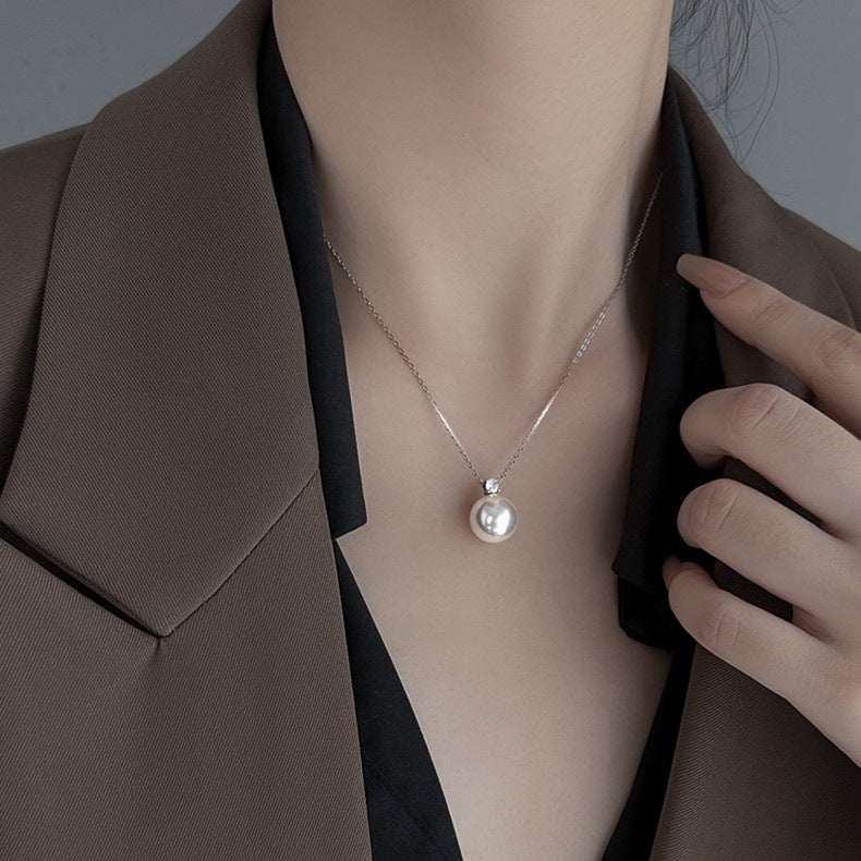 Princess Pearl Necklace, Princess Diana Style, Light Luxury Small Pendant
