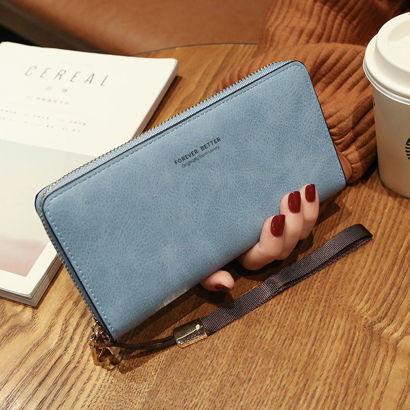 Lonny Women's Hand-Held Long Wallet Korean Style Handbag Multi-Functional