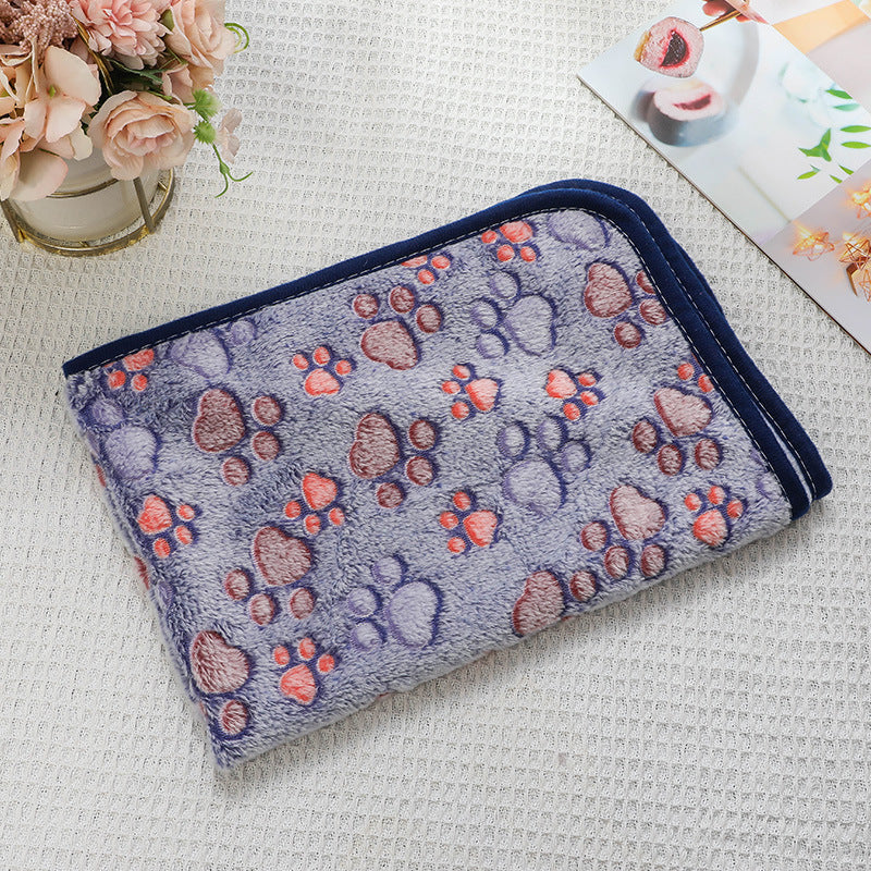 pet blanket mat cat and dog flannel blanket autumn and winter warm blanket