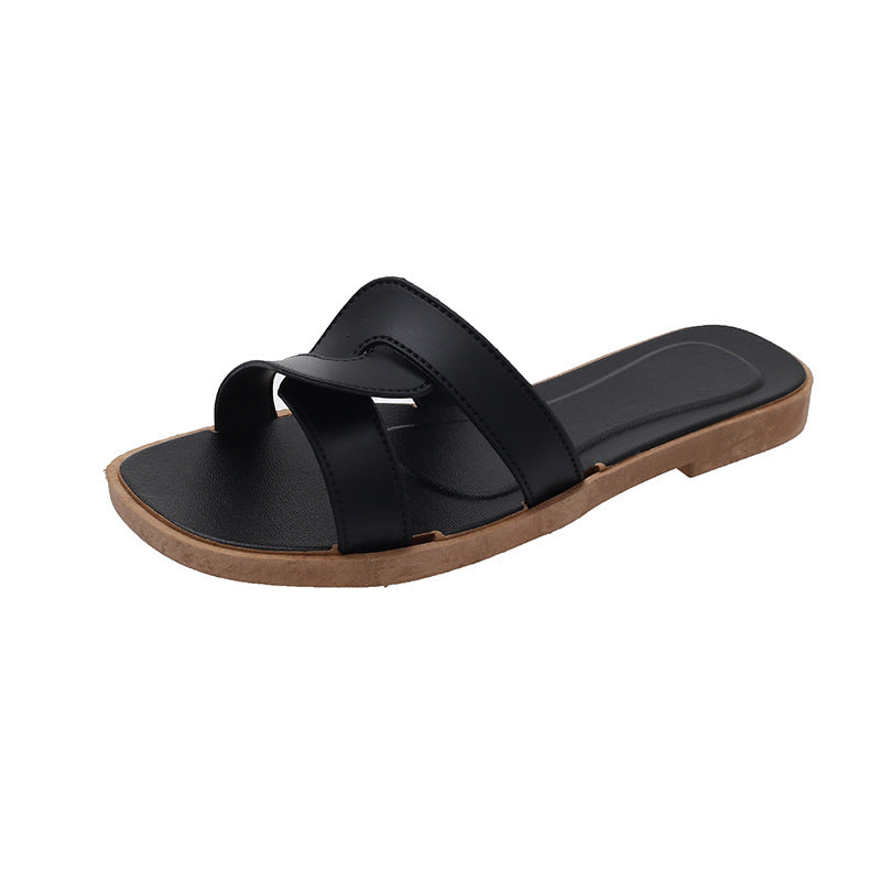 Slippers for Women Summer Outer Wear K-Style Ins Popular Shrimp Skin