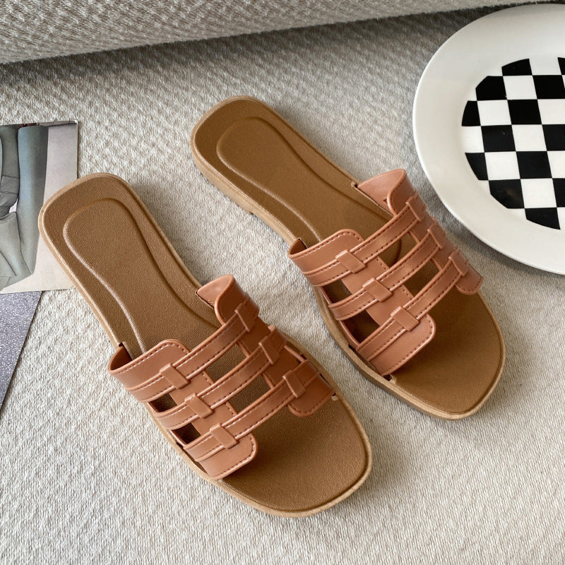 Slippers for Women Summer Outer Wear K-Style Ins Popular Shrimp Skin