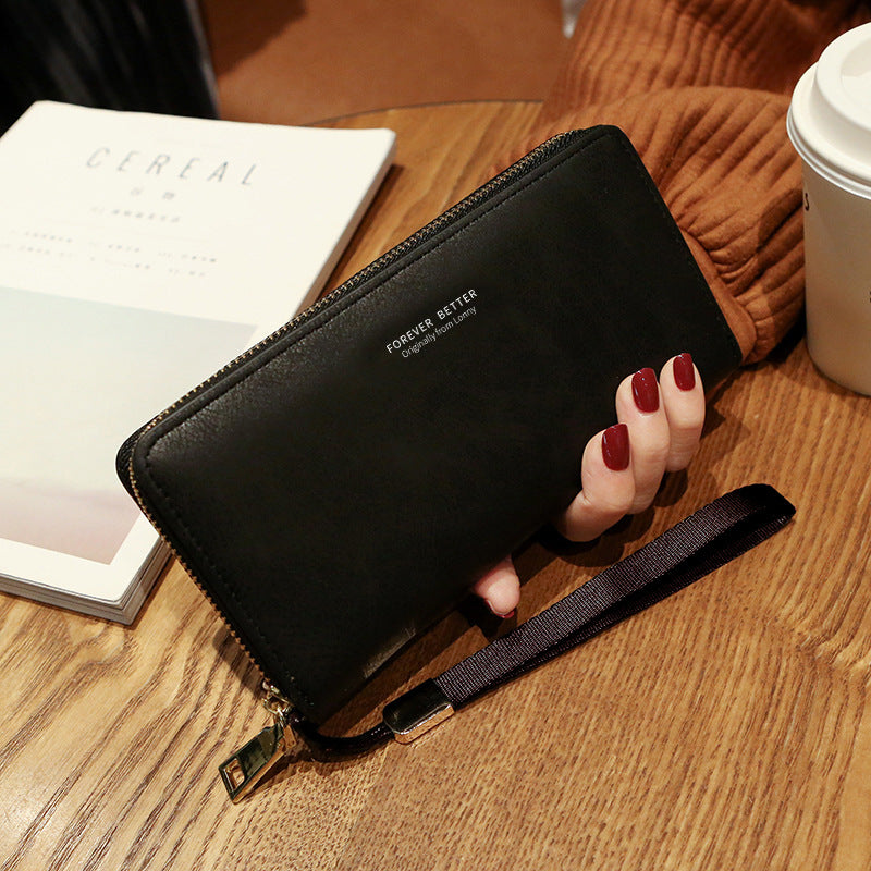 Lonny Women's Hand-Held Long Wallet Korean Style Handbag Multi-Functional