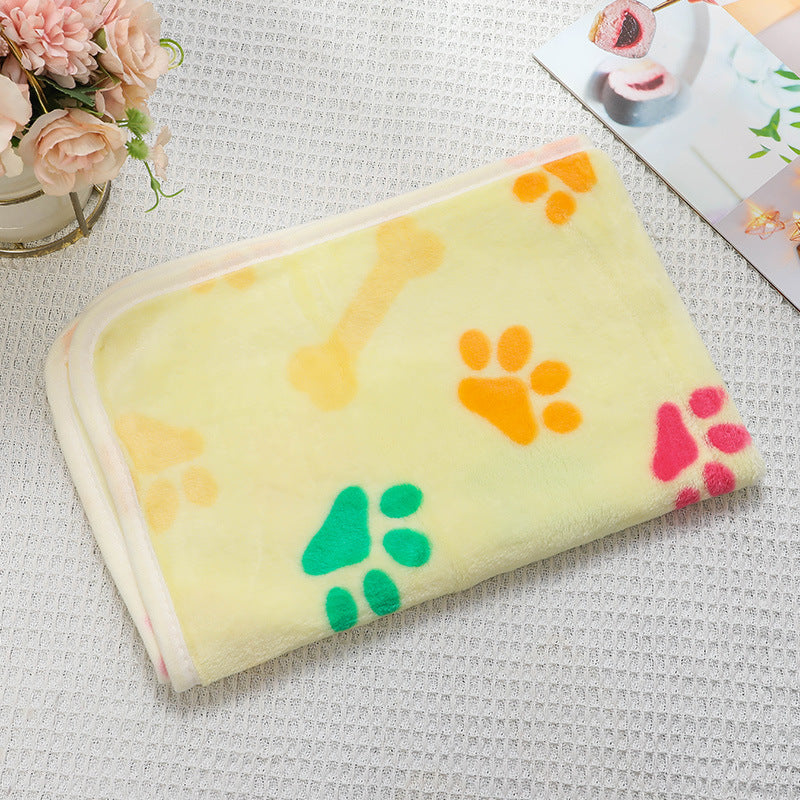 pet blanket mat cat and dog flannel blanket autumn and winter warm blanket