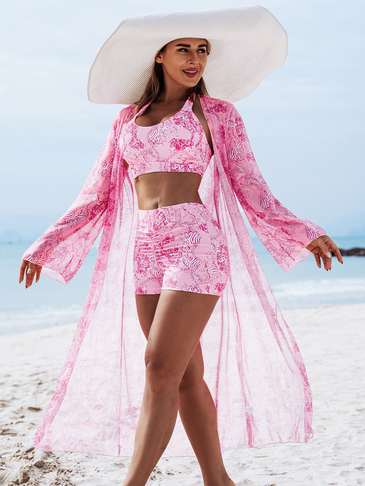 Mingyi New High-end Fashion Sexy Women's Three-piece Bikini Multicolor