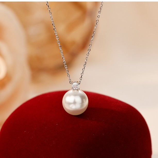 Princess Pearl Necklace, Princess Diana Style, Light Luxury Small Pendant